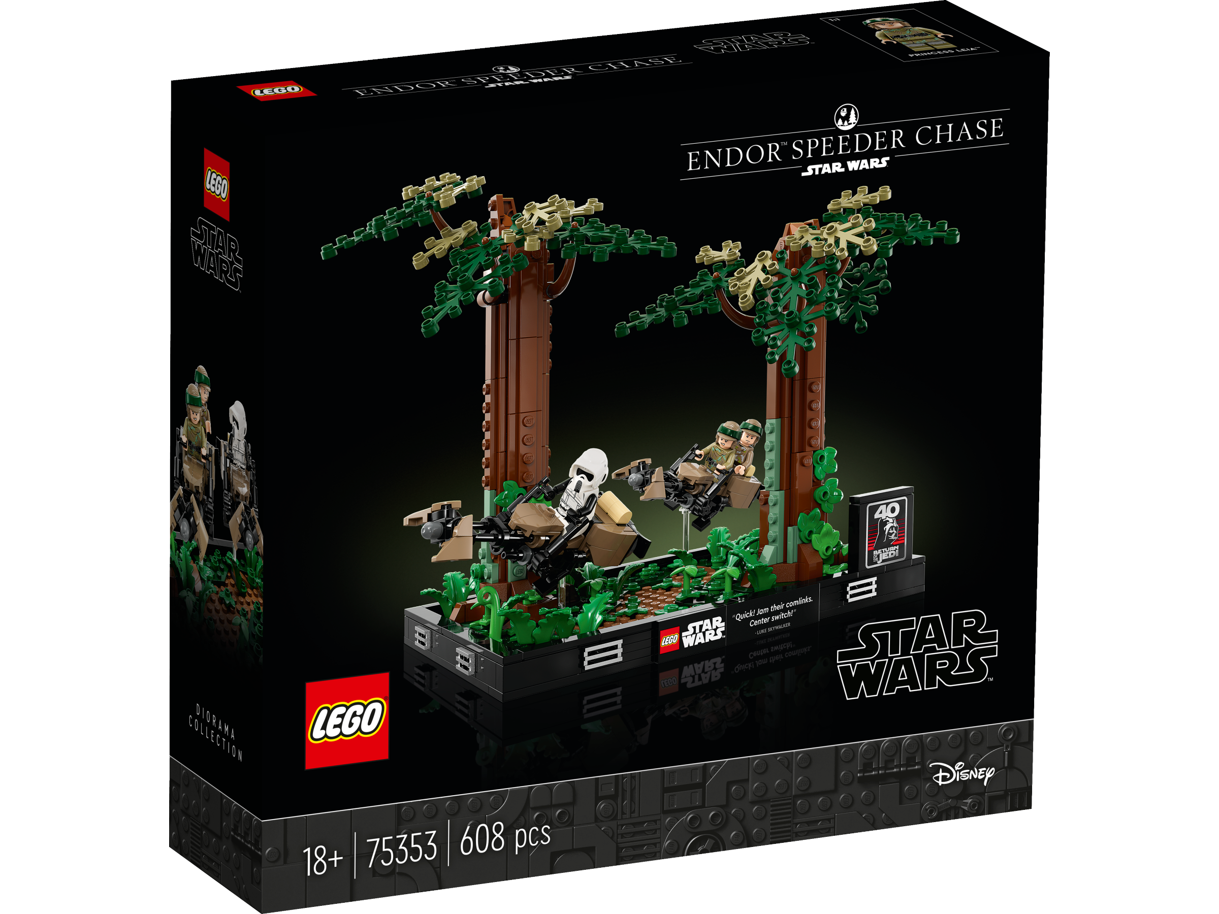 LEGO Star Wars 75353 Verfolgungsjagd auf Endor Diorama
