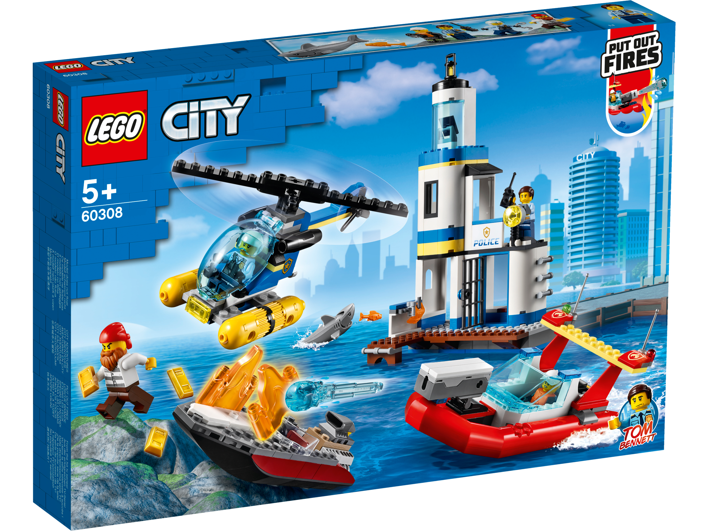 LEGO® City 60308 Polizei und Feuerwehr im Küsteneinsatz  - KARTON LEICHT BESCHÄDIGT