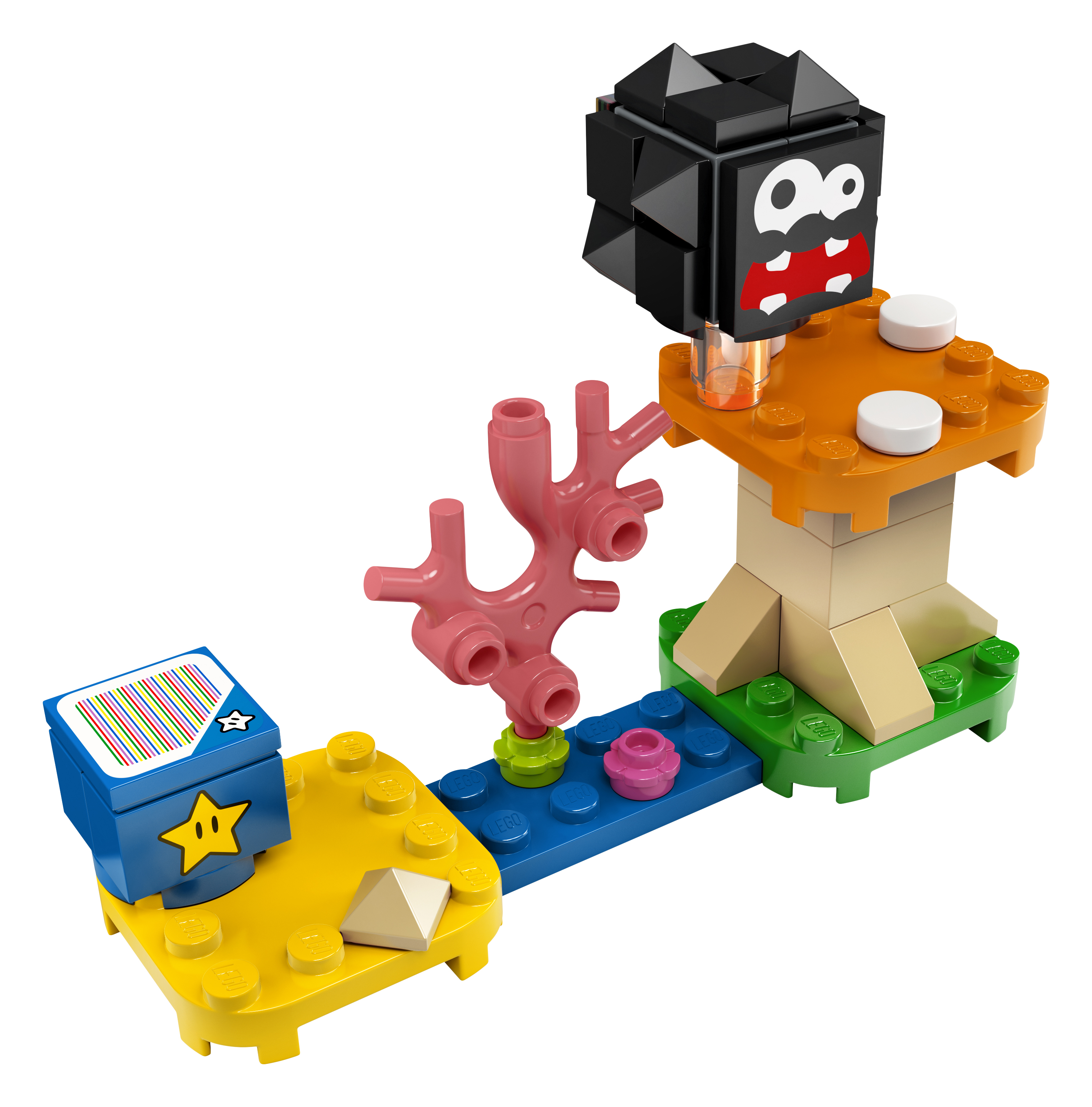 LEGO® Super Mario™ 30389 Fuzzy & Pilz-Plattform – Erweiterungsset Polybag