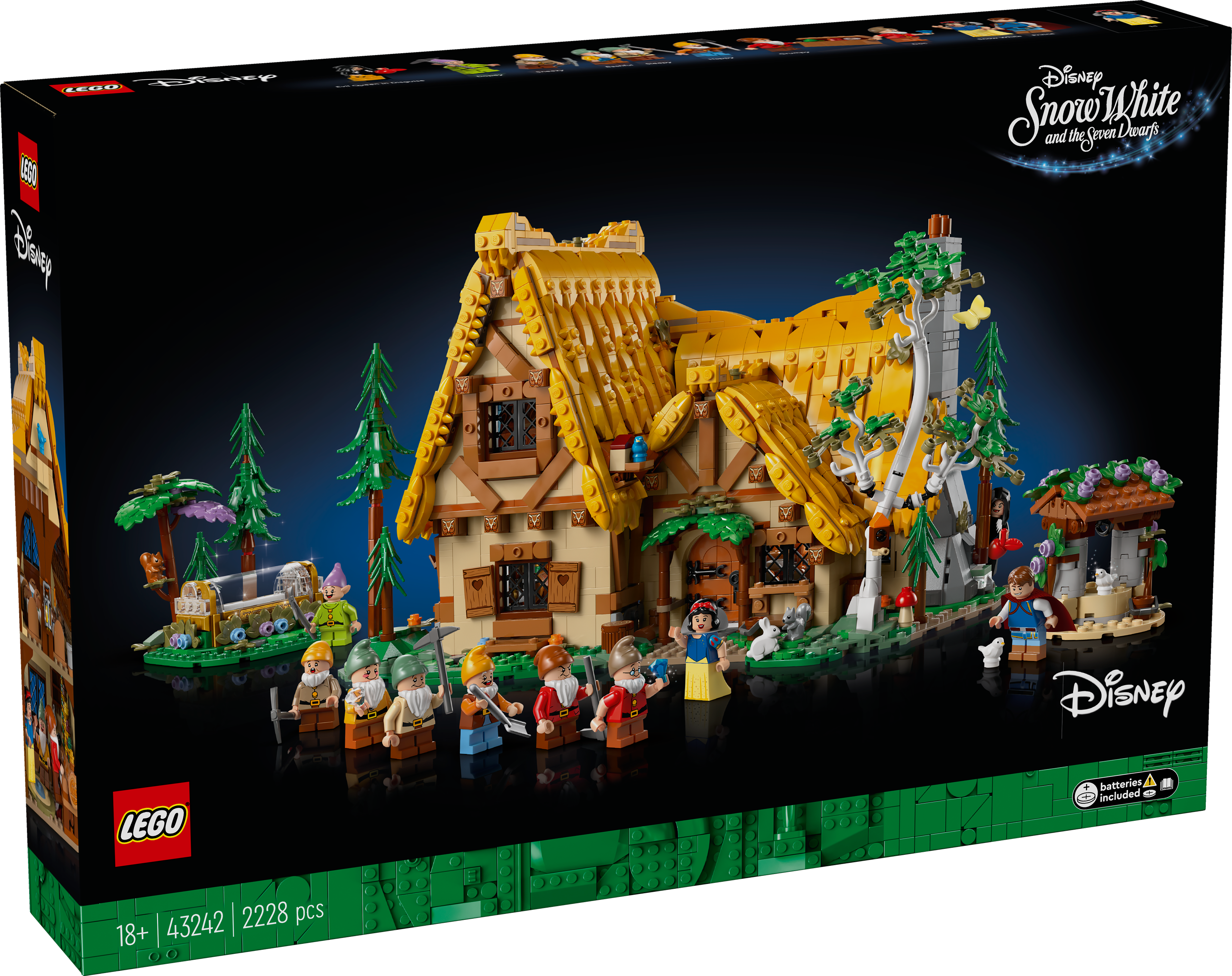 LEGO Disney 43242 Die Hütte von Schneewittchen und den sieben Zwergen