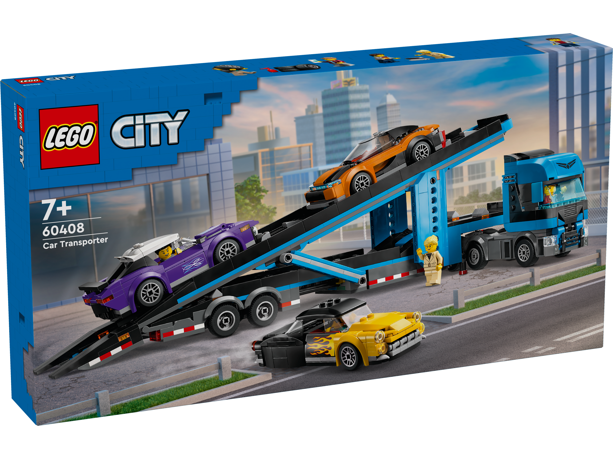 LEGO® City 60408 Car Transporter Truck with Sports Cars