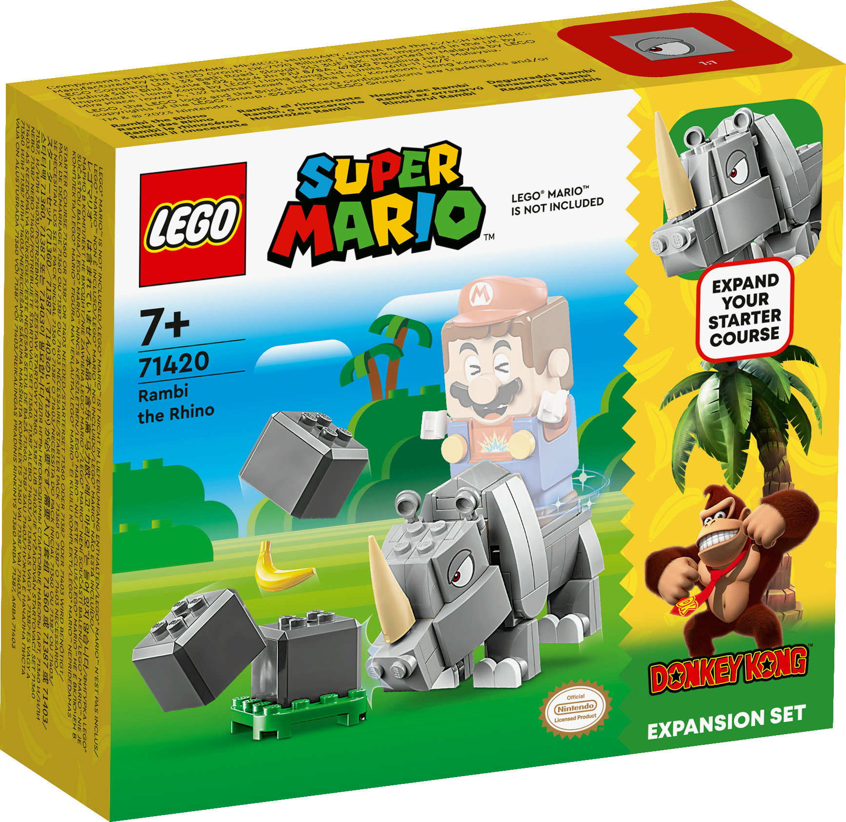 LEGO Super Mario 71420 Rambi das Rhino Erweiterungsset