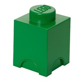 LEGO® Aufbewahrungsstein mit 1 Noppe in Grün