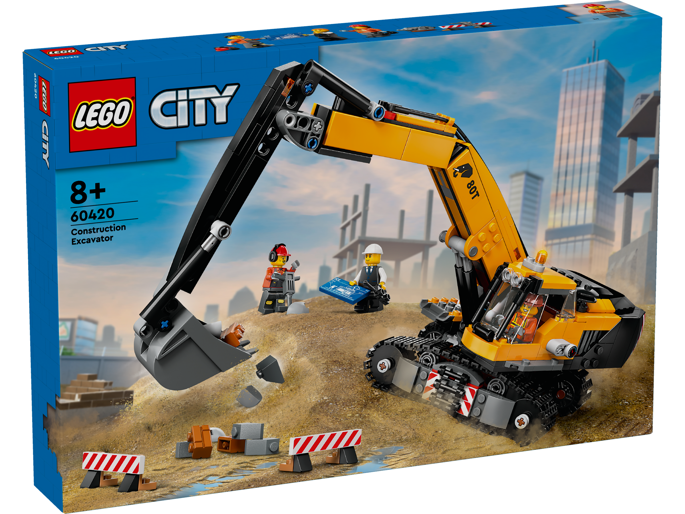 LEGO® City 60420 Yellow Construction Excavator
