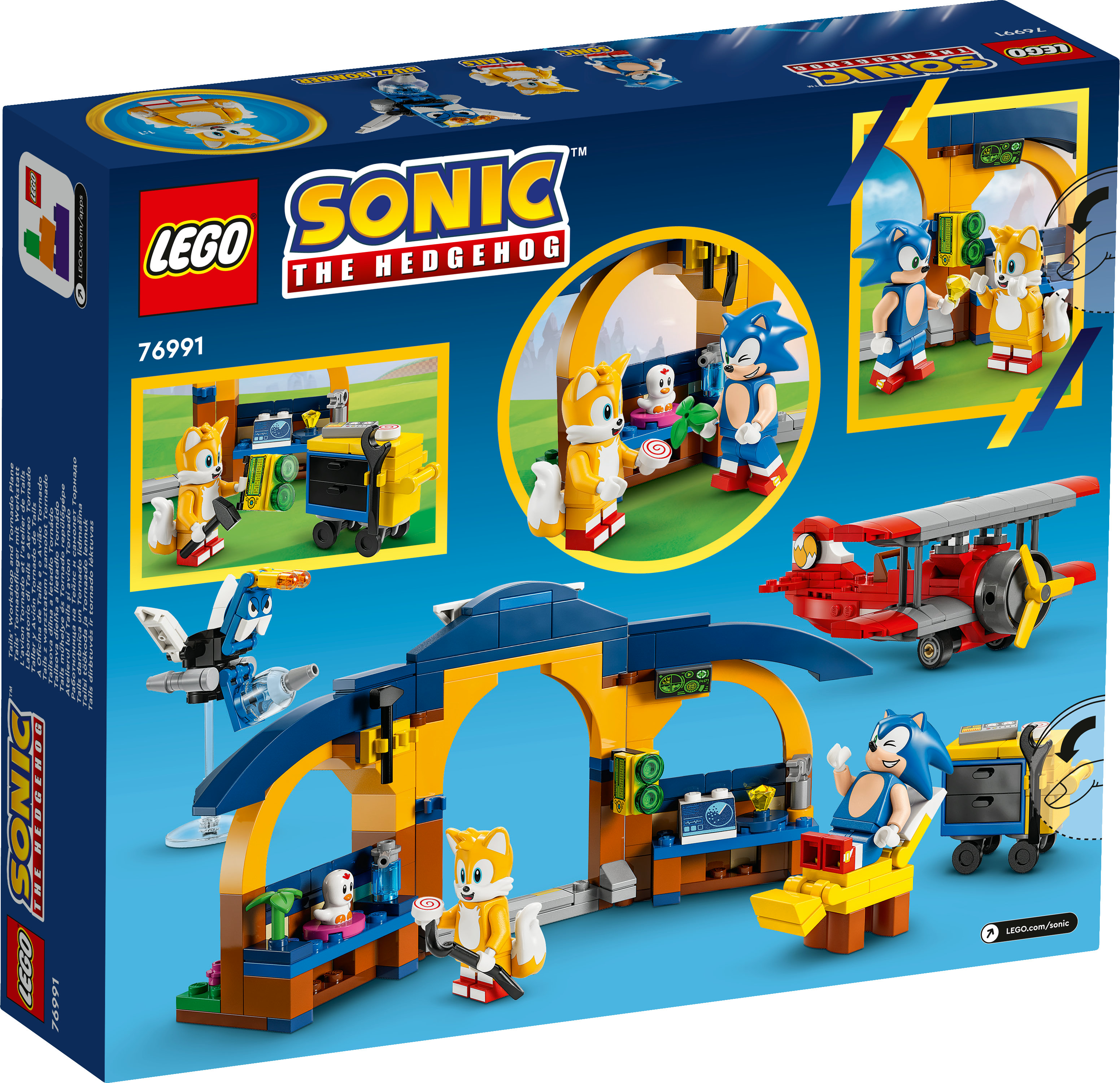 LEGO Sonic the Hedgehog 76991 Tails Tornadoflieger mit Werkstatt