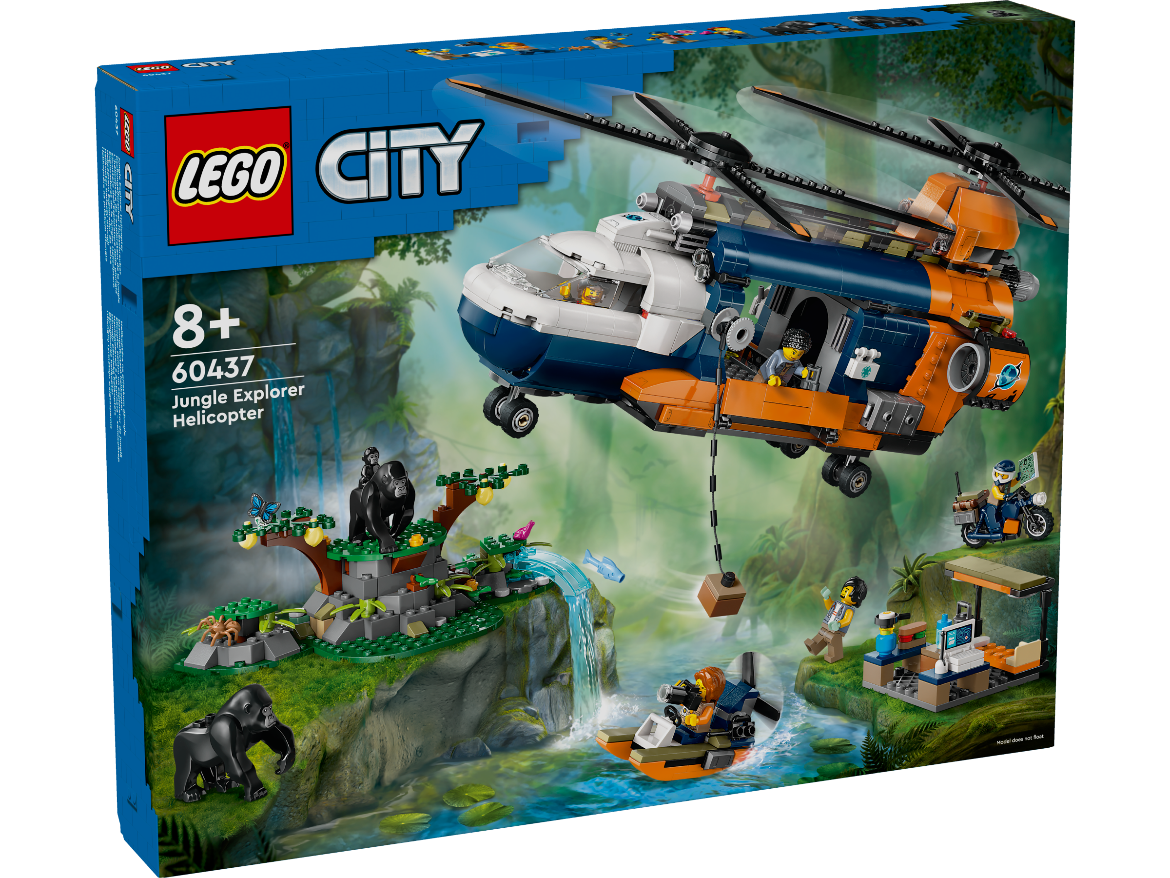 LEGO® City 60437 Jungle Explorer Helicopter at Base Camp