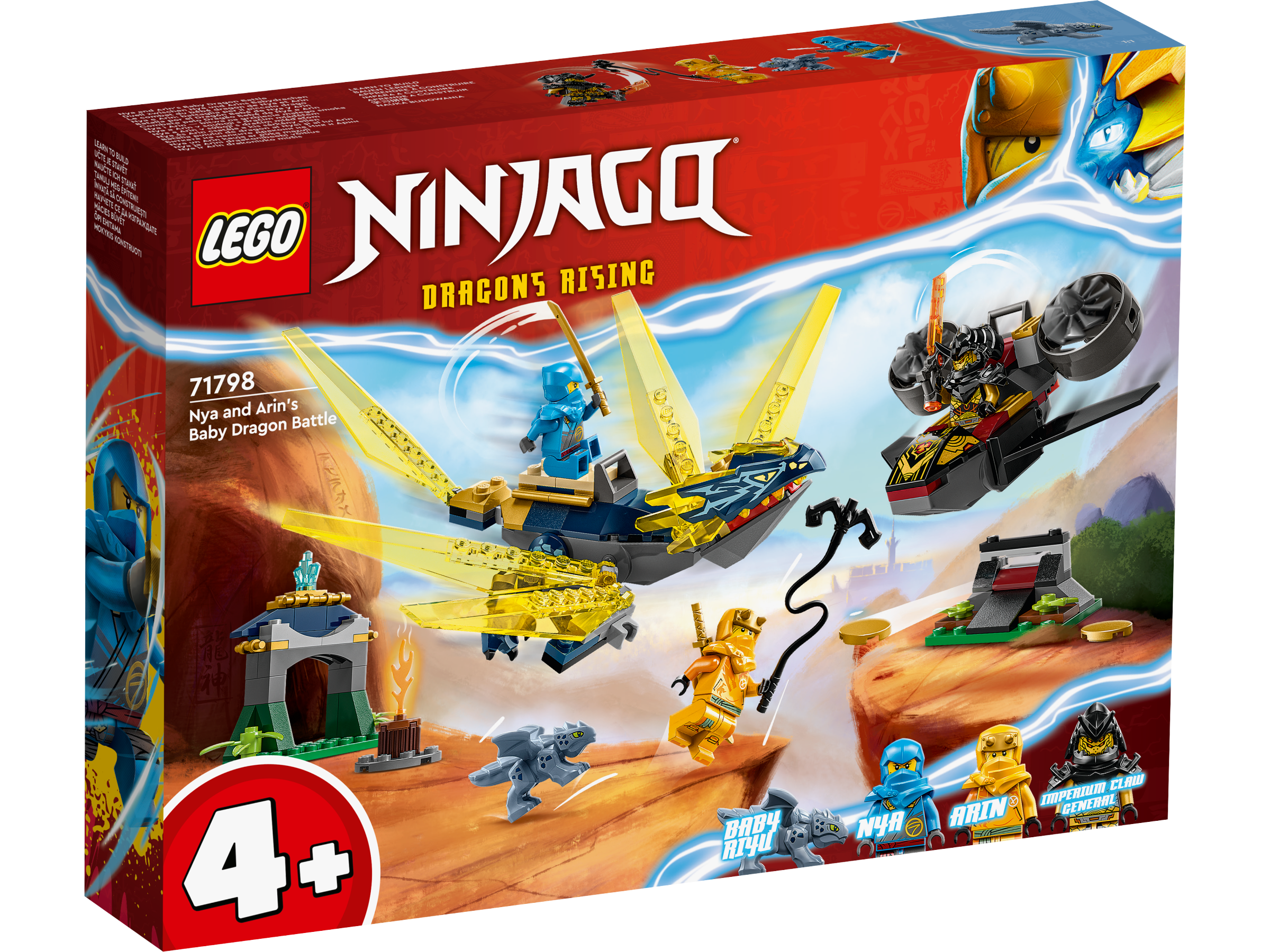 LEGO® NINJAGO® 71798 Duell zwischen Nya und Arins Babydrachen