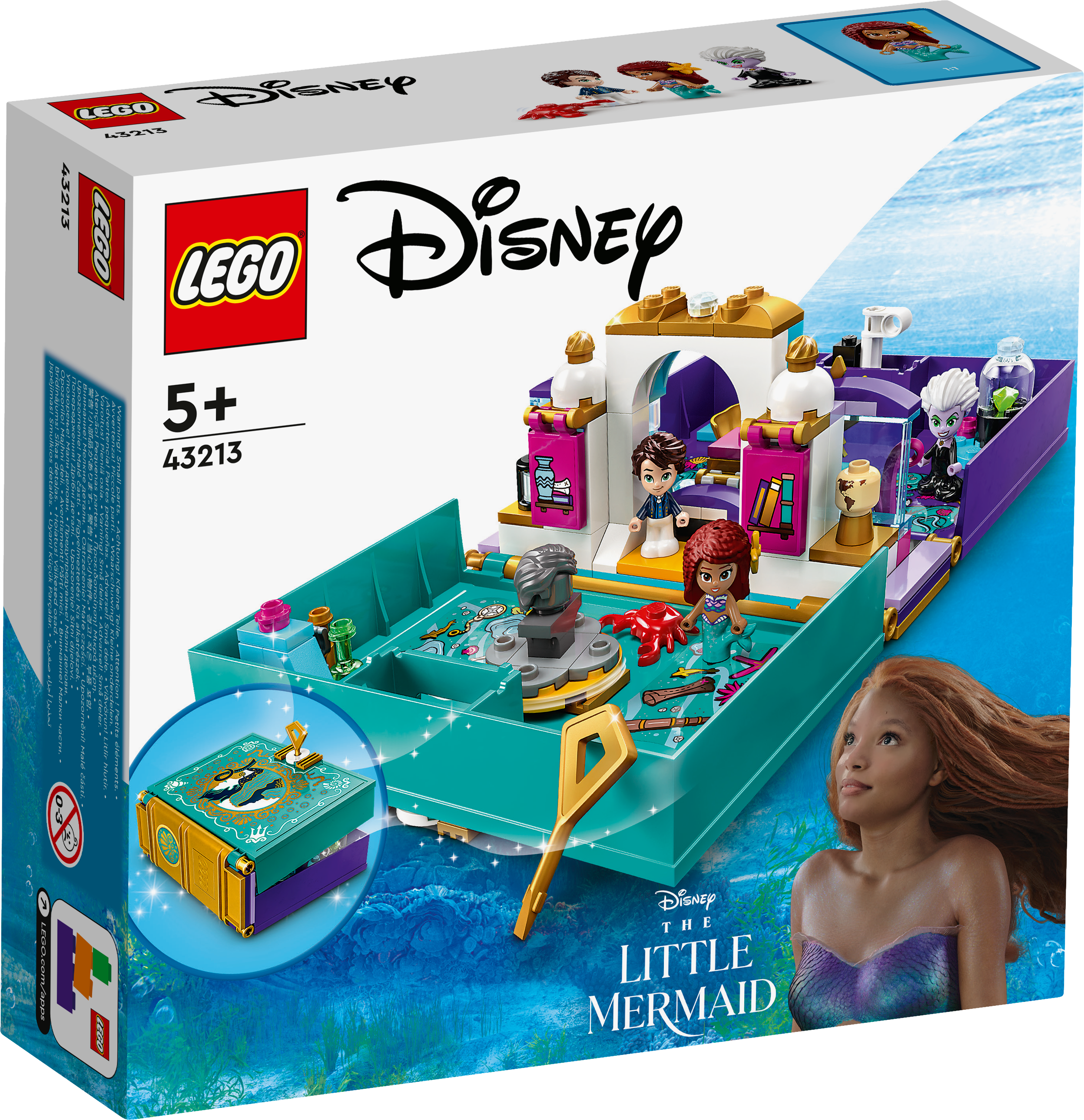 LEGO Disney 43213 Die kleine Meerjungfrau Märchenbuch