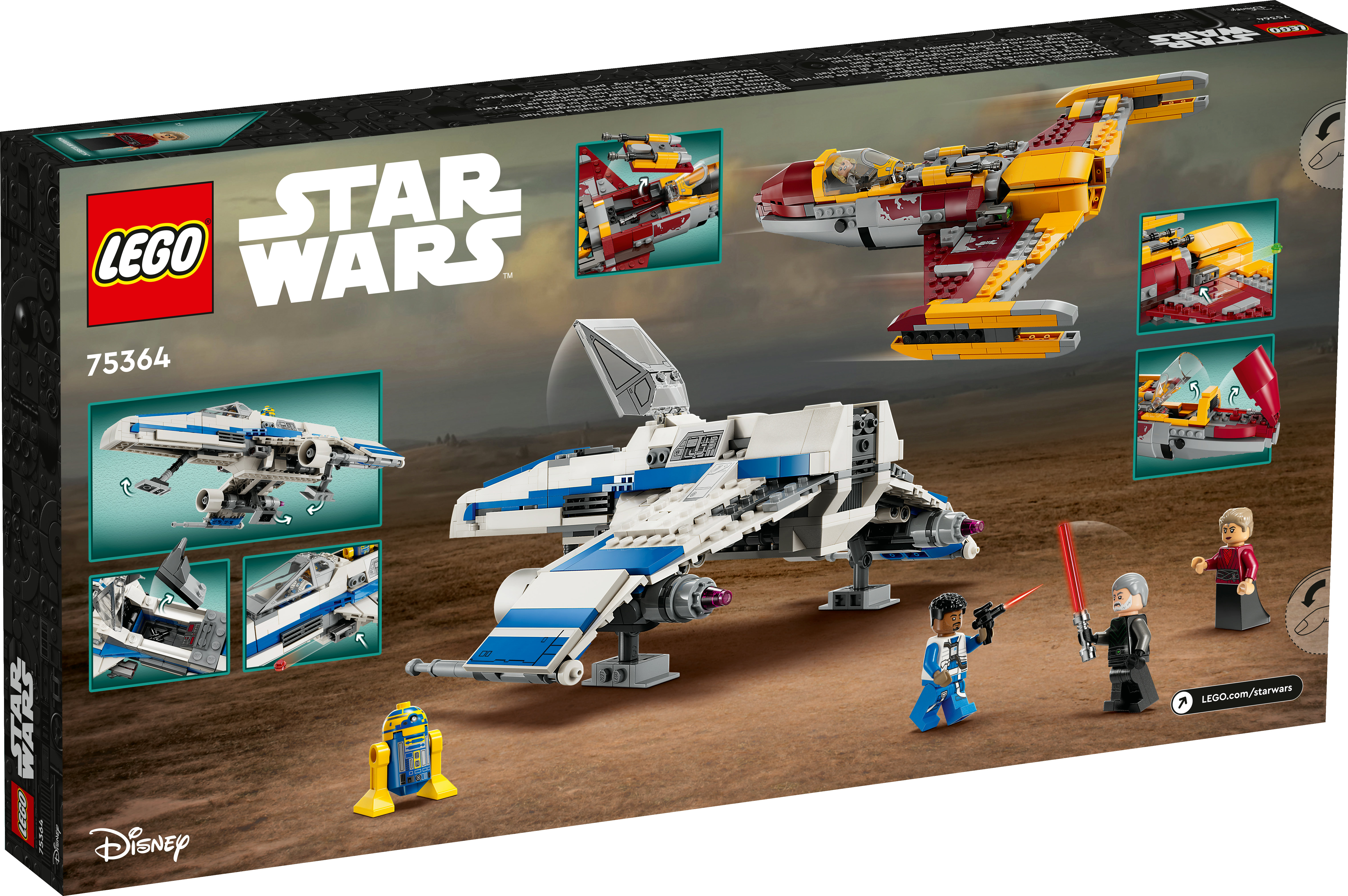 LEGO Star Wars 75364 New Republic E Wing vs Shin Hatis Starfighter