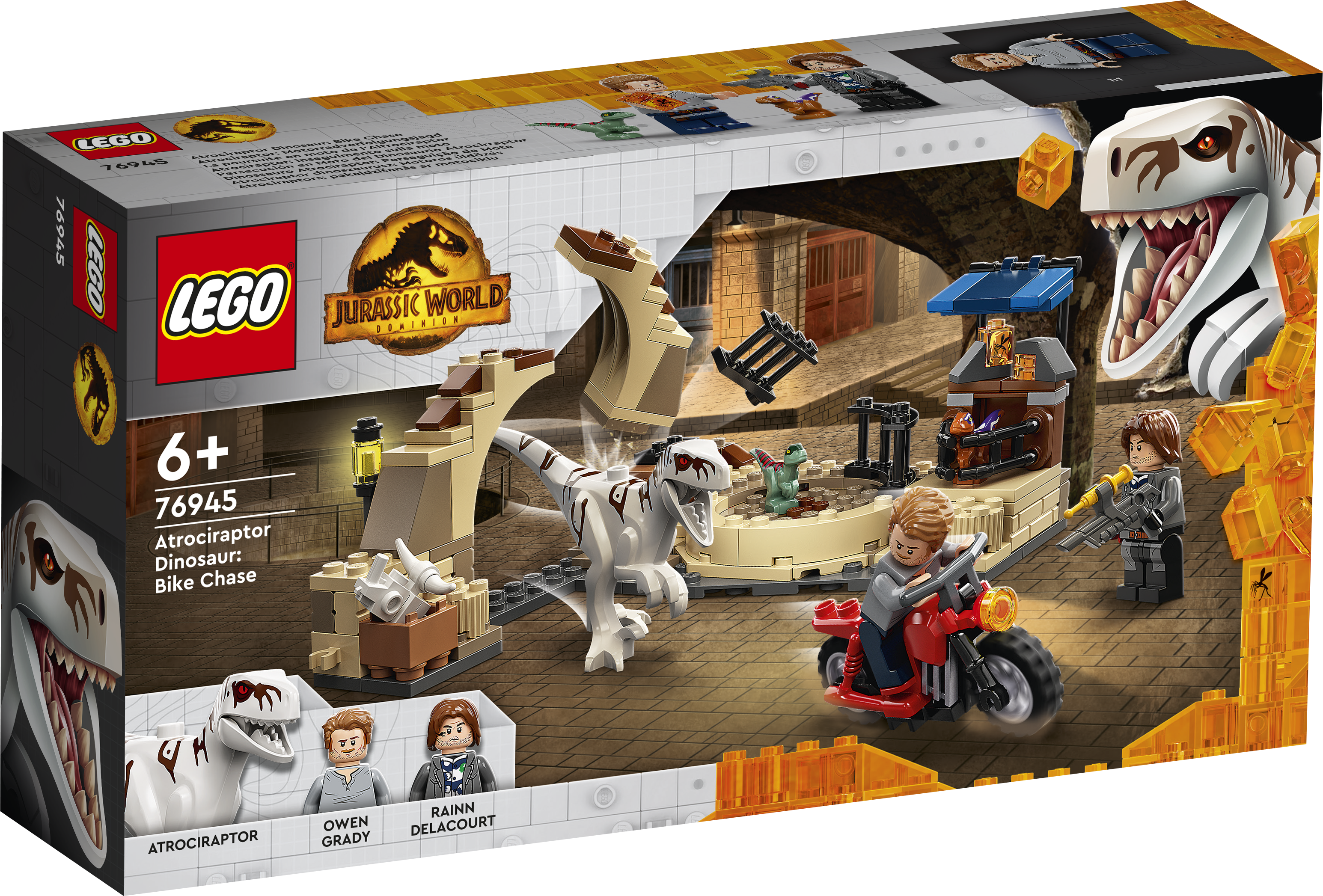 LEGO® Jurassic World™ 76945 Atrociraptor: Motorradverfolgungsjagd