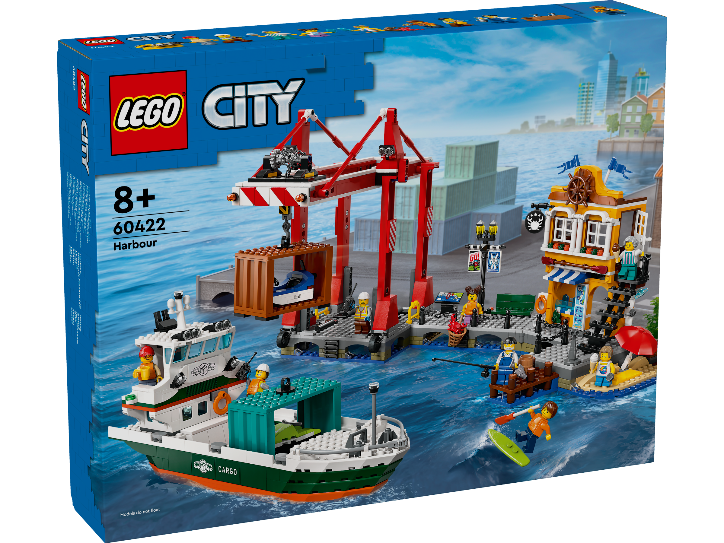 LEGO® City 60422 Seaside Harbour with Cargo Ship