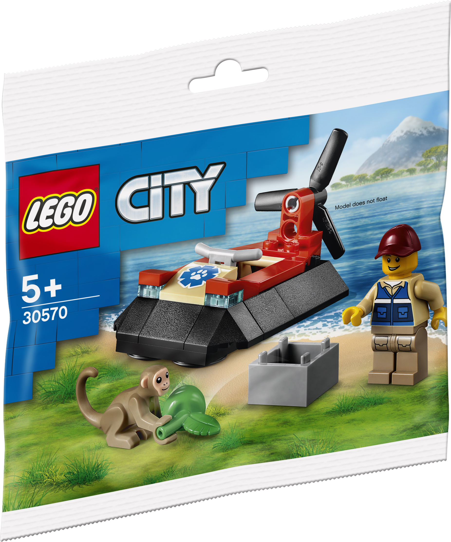 LEGO® City 30570 Luftkissenboot für Tierrettungen Polybag