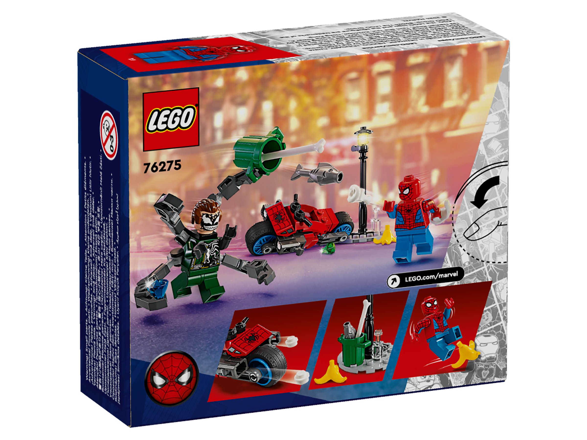 LEGO® Marvel Super Heroes 76275 Motorrad-Verfolgungsjagd: Spider-Man vs. Doc Ock