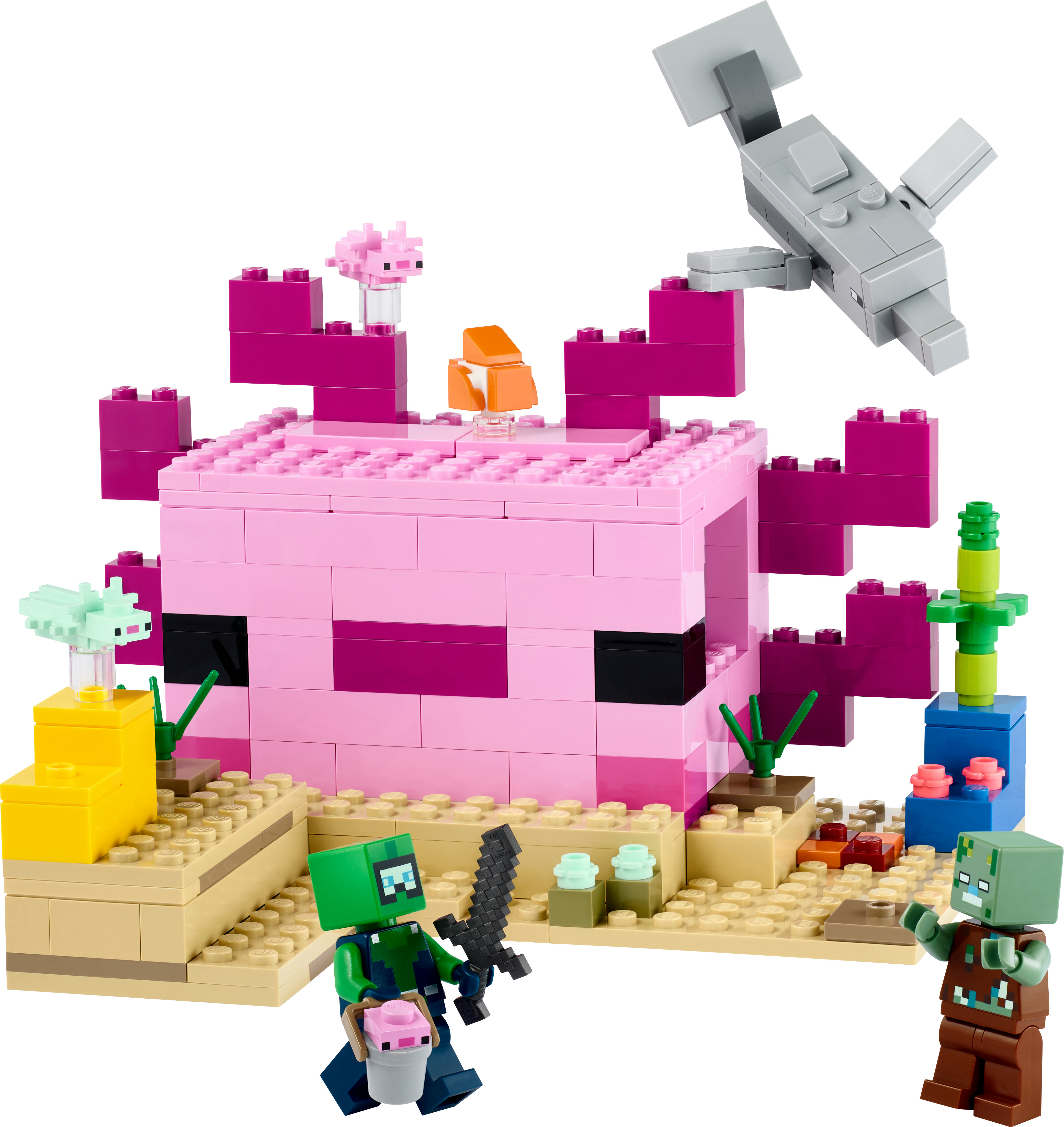 LEGO Minecraft 21247 Das Axolotl Haus