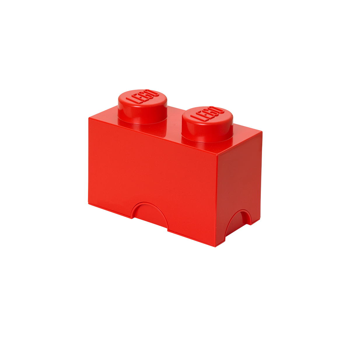 LEGO® Aufbewahrungsstein mit 2 Noppen in Rot