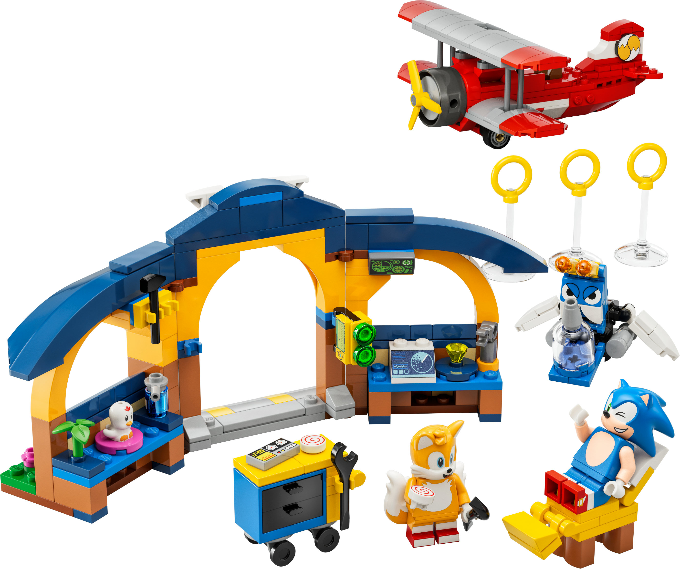LEGO Sonic the Hedgehog 76991 Tails Tornadoflieger mit Werkstatt