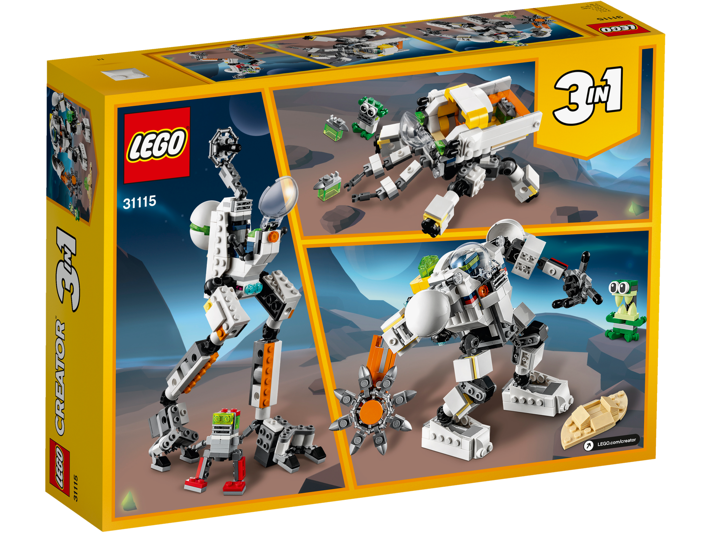 LEGO® Creator 3-in-1 31115 Weltraum-Mech
