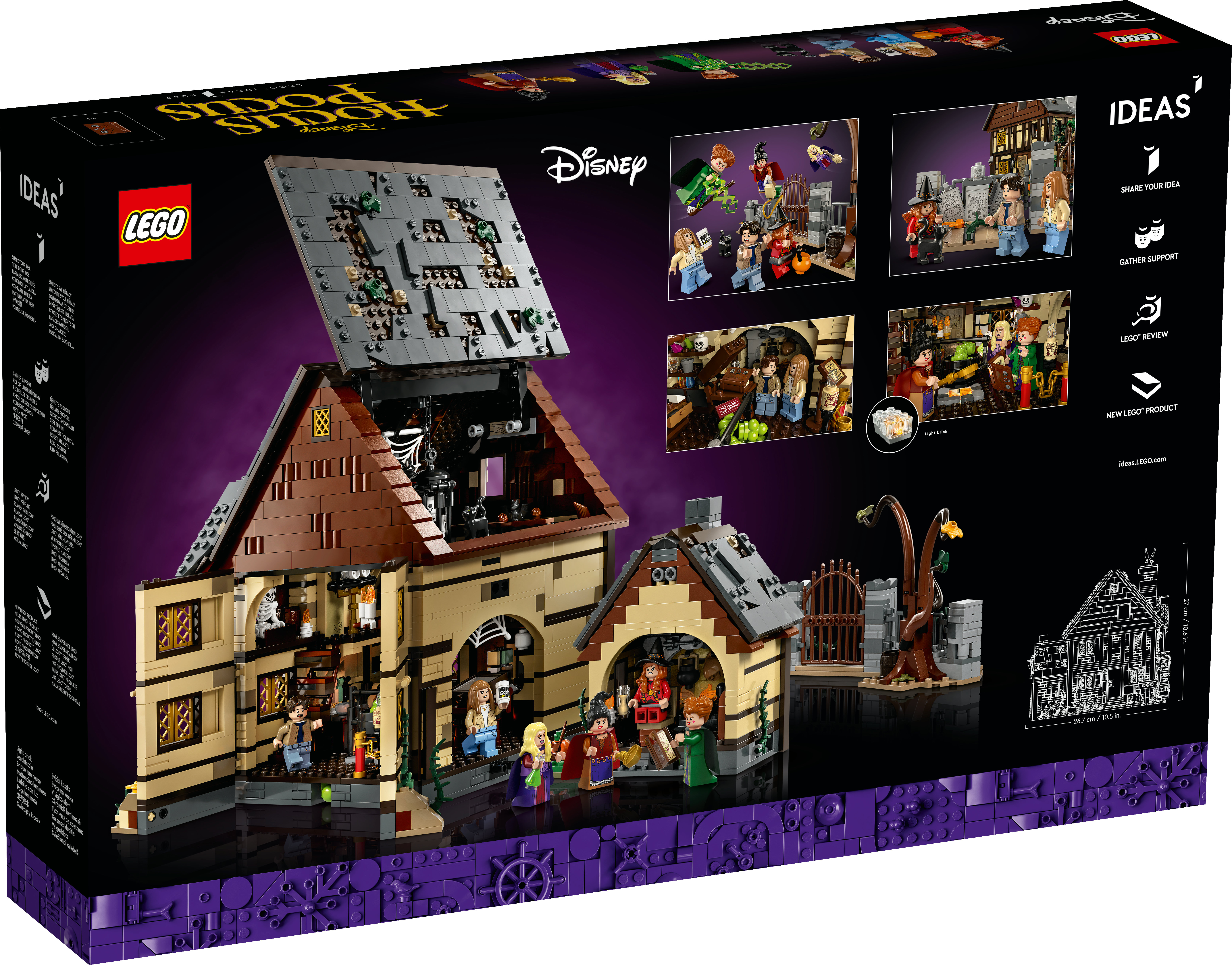 LEGO Ideas 21341 Disney Hocus Pocus Das Hexenhaus der Sanderson Schwestern