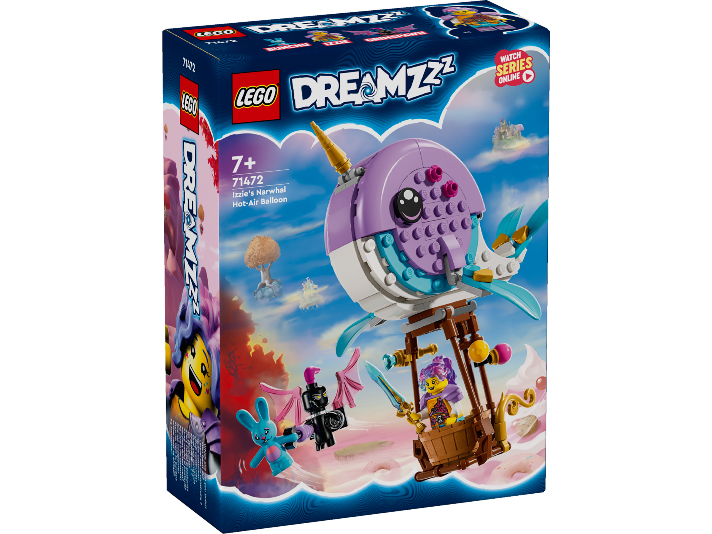 LEGO® DREAMZzz 71472 Izzies Narwal-Heißluftballon